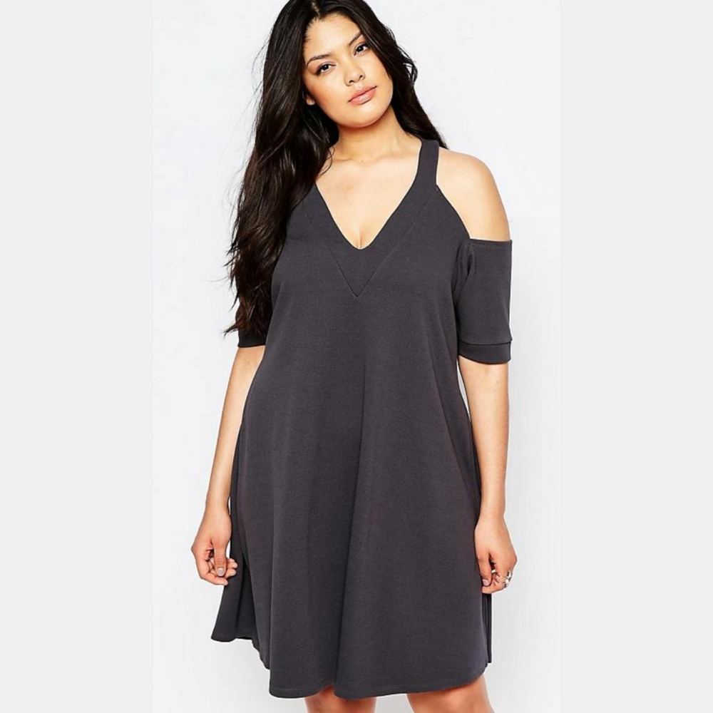 Cold shoulder dress